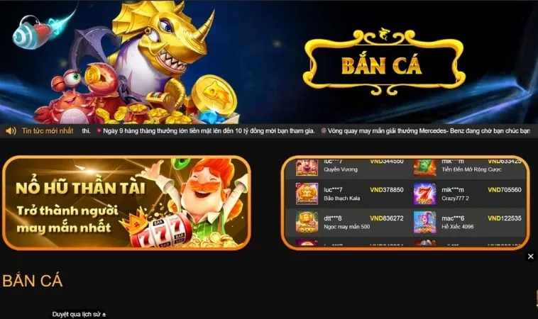 Sảnh bắn cá 123WIN thiết kế giao diện đẹp, chuyên nghiệp