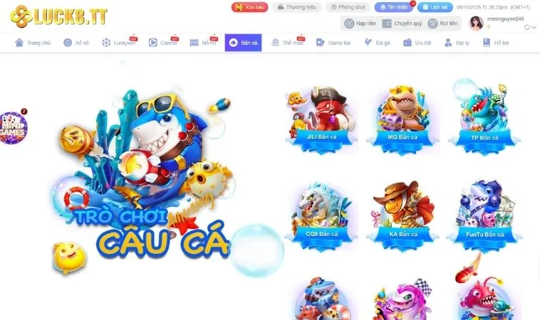 Nhà cái 123WIN hợp tác với nhiều nhà cung cấp game bắn cá chất lượng