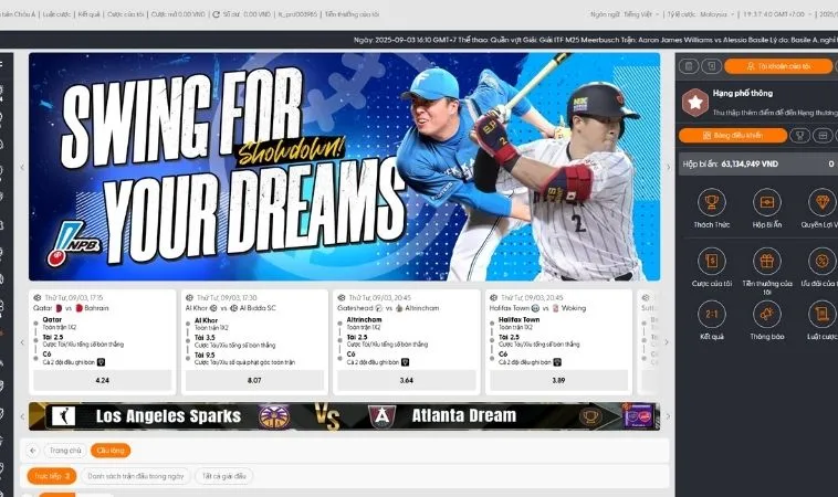 Cách Chơi Cá Cược Cầu Lông Tại 123Win Và Bắt Kèo Chuẩn Xác 2 Giao diện đặt cược kèo cầu lông tại 123Win